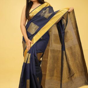 Silk Saree Blue