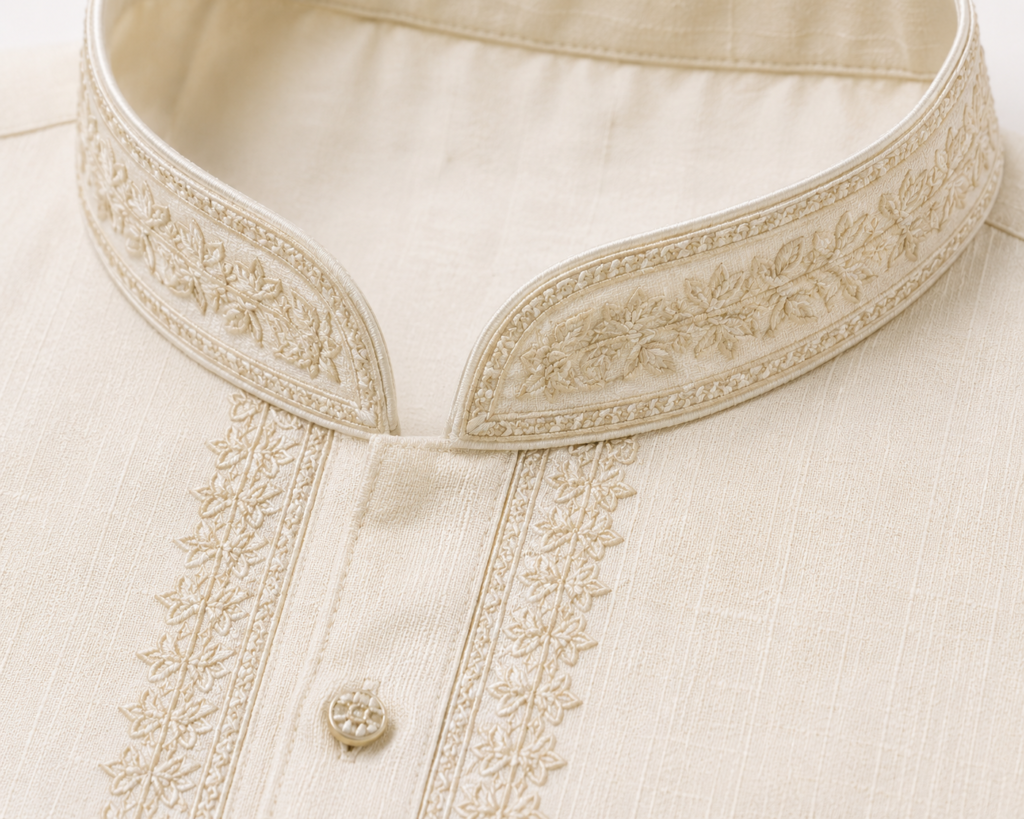 Kurta Pajama Set – Cream White