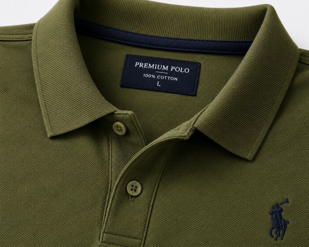 Polo T-Shirt – Olive Green