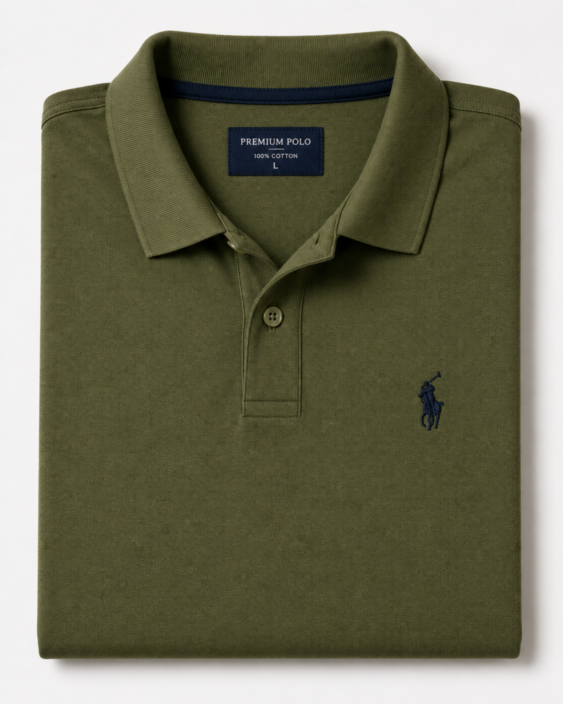 Polo T-Shirt – Olive Green