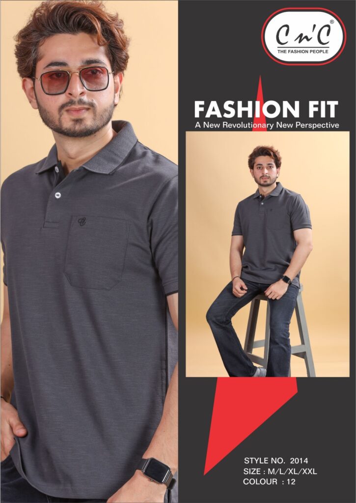 cnc Fashion Fit Men’s Polo T-Shirt