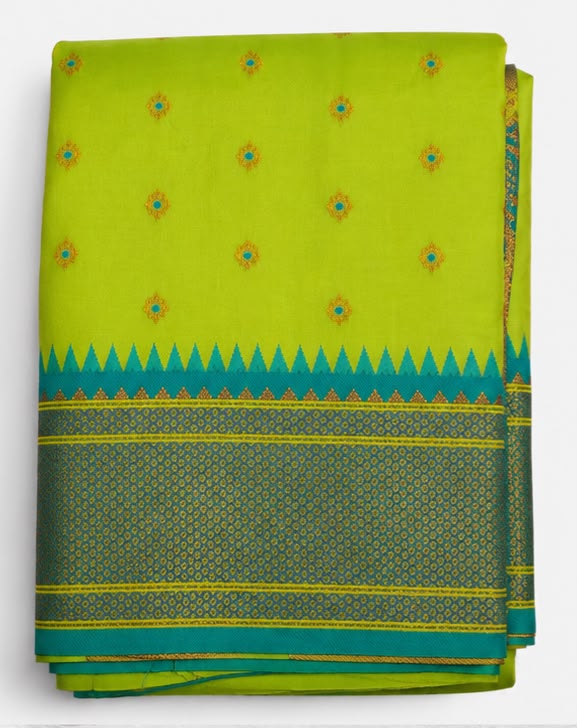 Green Paithani Style Silk Saree