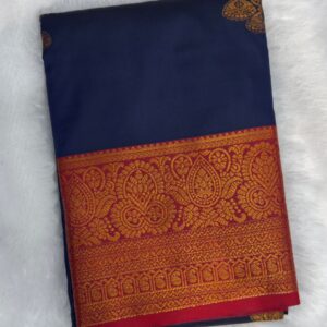 Royal Purple Designer Saree with Peacock Embroidery