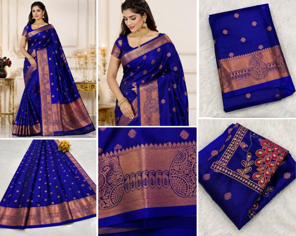 Royal Blue Silk Saree